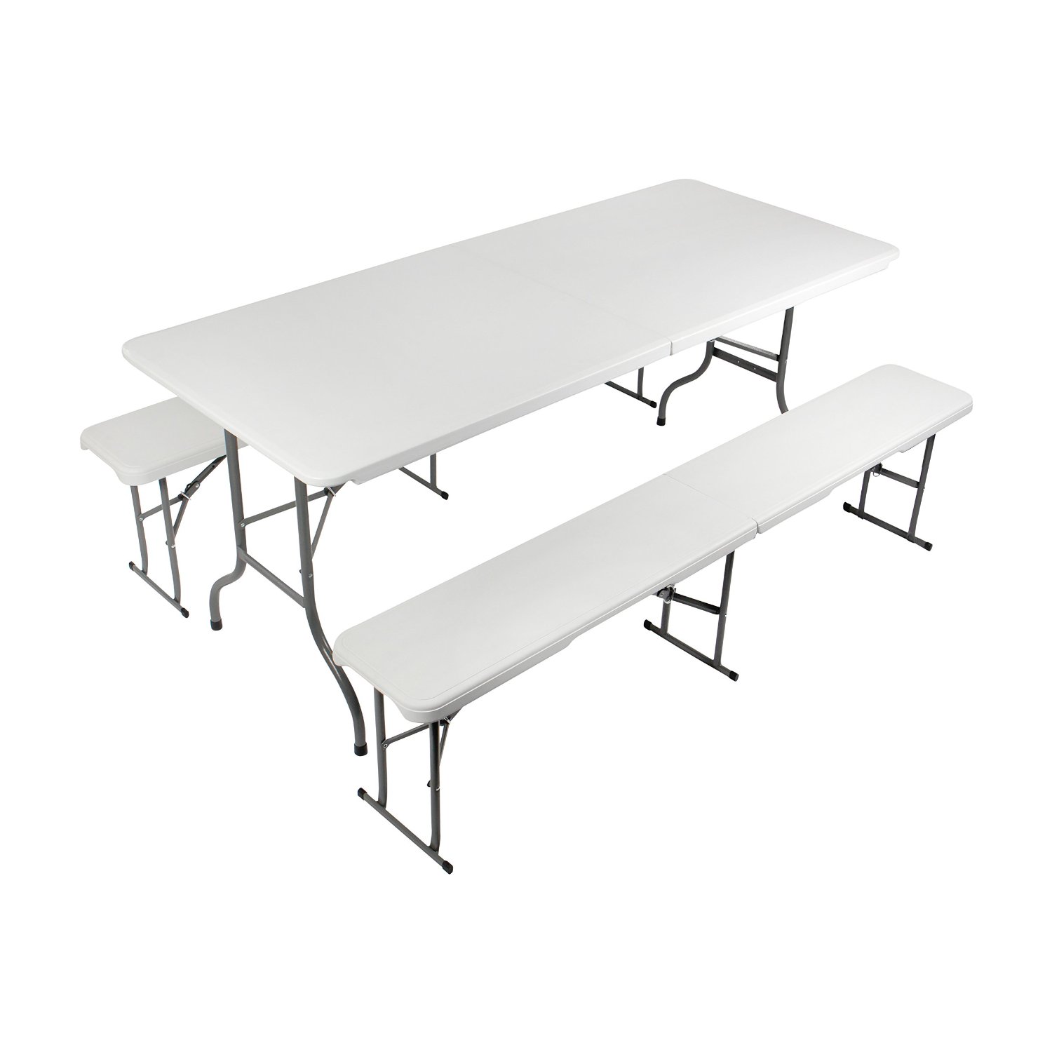 Vanage Gartenmöbel-Sets Bierbankgarnitur Fred Kunststoff, zusammenklappbar