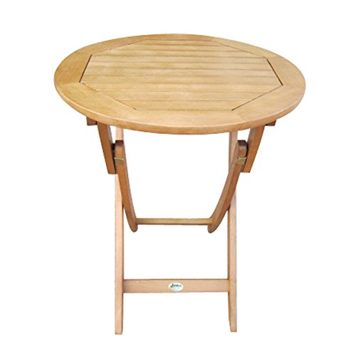 ᐅ Klapptisch 60 cm rund für Garten und Balkon aus Eukalyptus Hartholz
